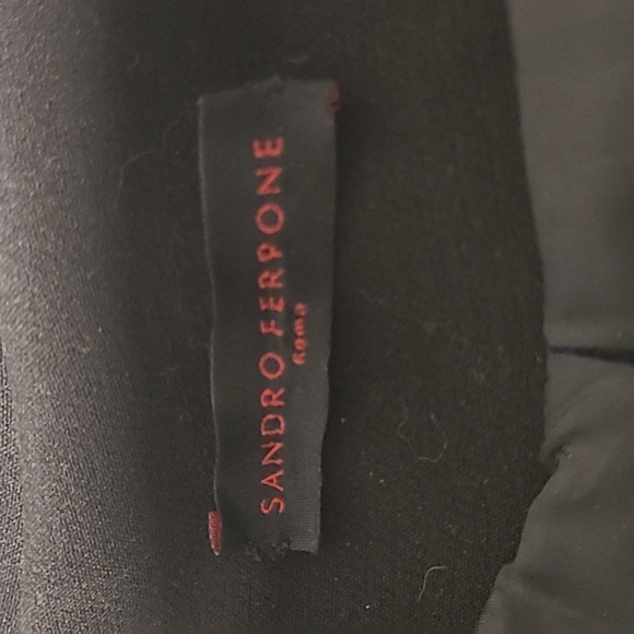 Italian, Sandra Ferrone, Black mid-length Dressy Coat - Picture 2 of 10